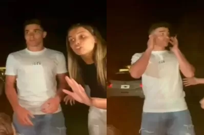 La novia de Julián Álvarez vivió un momento incómodo con un grupo de seguidores