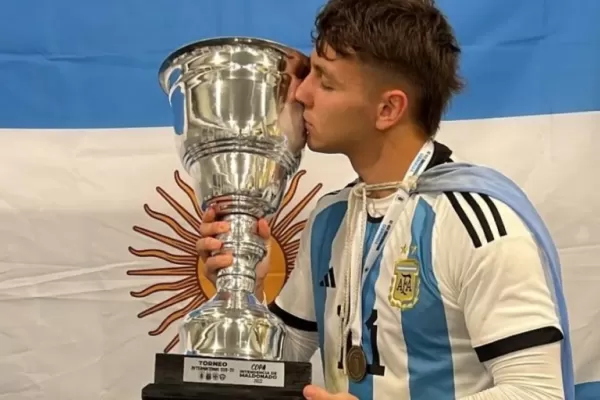 Atlético Tucumán y la Selección Argentina: la llamativa foto de Ignacio Maestro Puch con uno de los integrantes de la Scaloneta