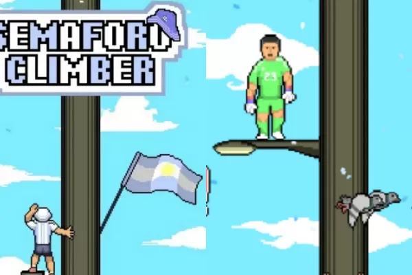 Un grupo de amigos lanzó un juego para escalar semáforos y recrear los festejos por el Mundial