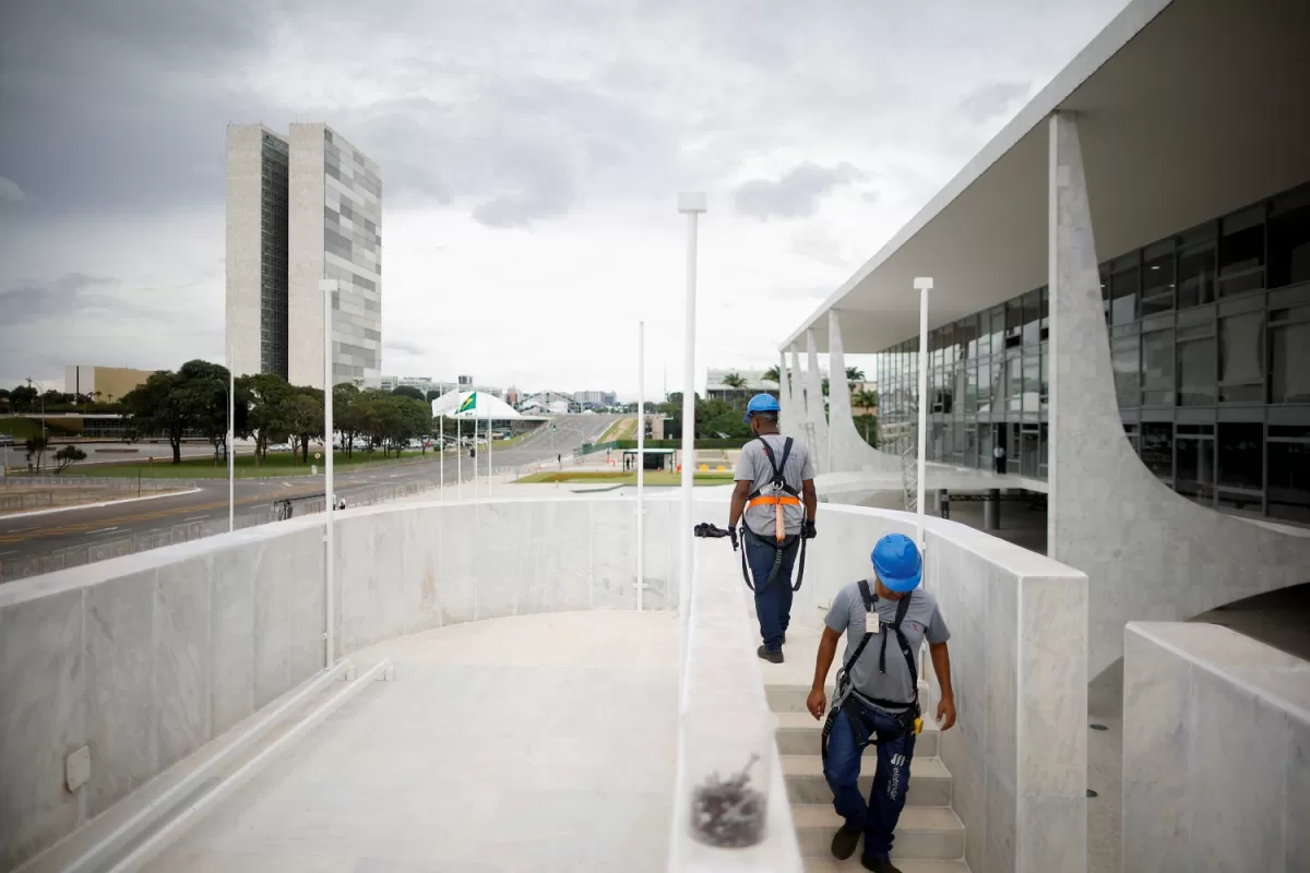 PREPARATIVOS. El Palacio del Planalto será la sede de la asunción de Lula. 