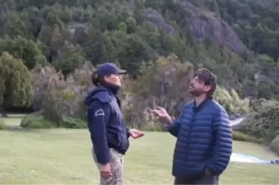 Lago Escondido: Juan Grabois desafió a los policías y agredió a una trabajadora
