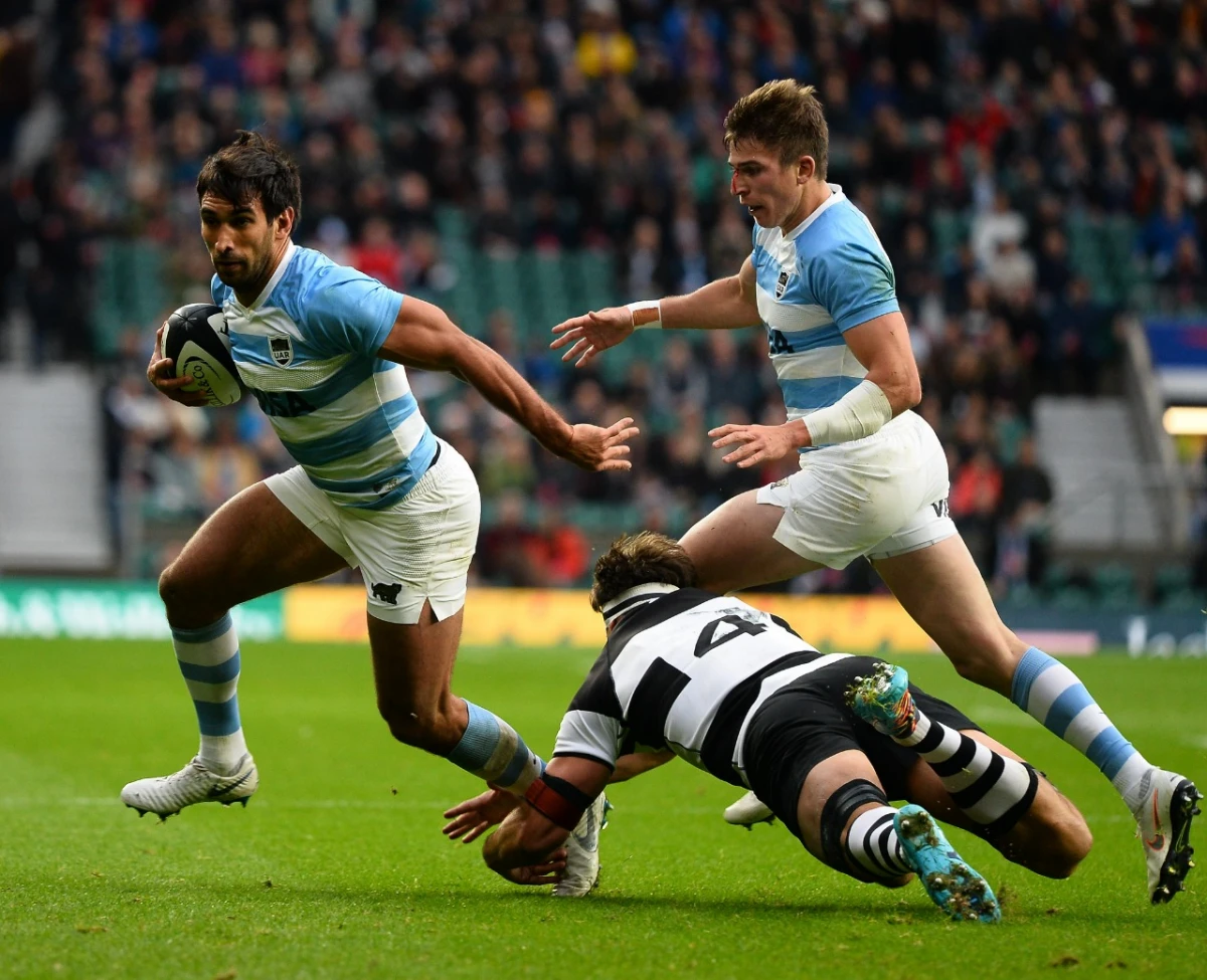 Matías Orlando, jugador de Newcastle Falcons y de Los Pumas. 