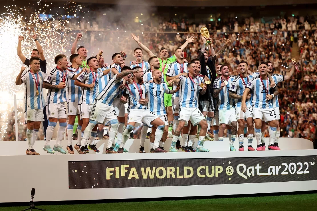 Campeones de la Copa del Mundo. AFA