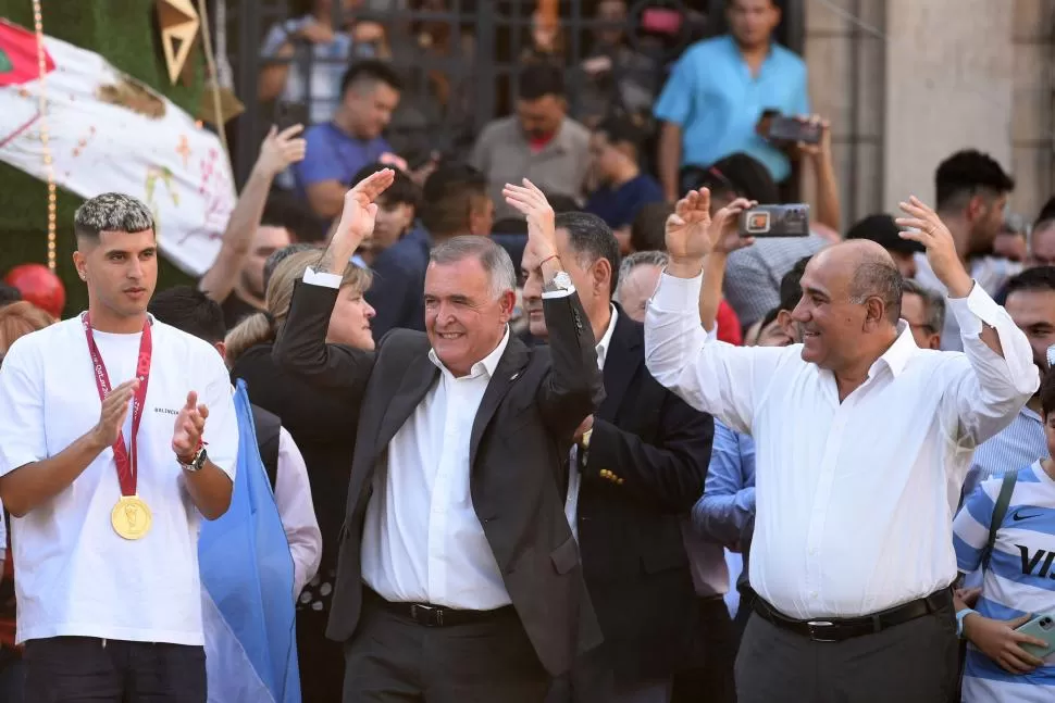  Exequiel Palacios, Osvaldo Jaldo y Juan Manzur.