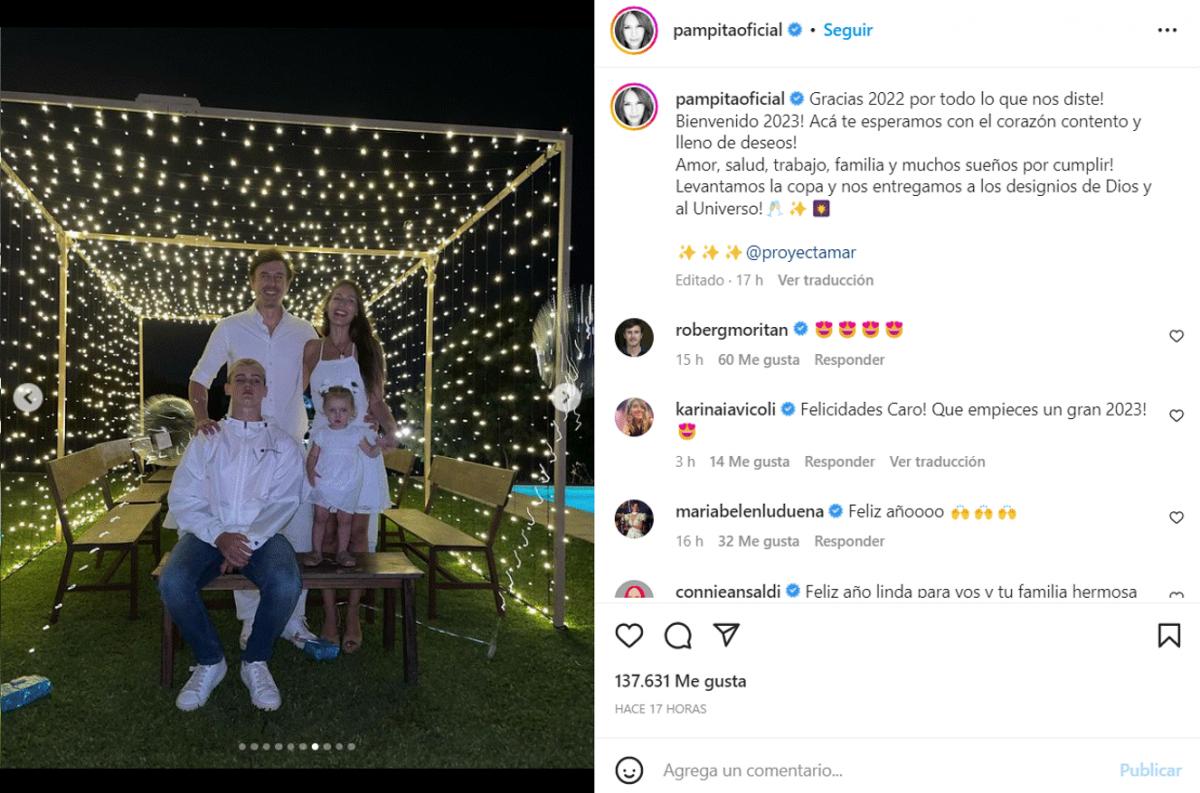 Foto tomada de Instagram: pampitaoficial