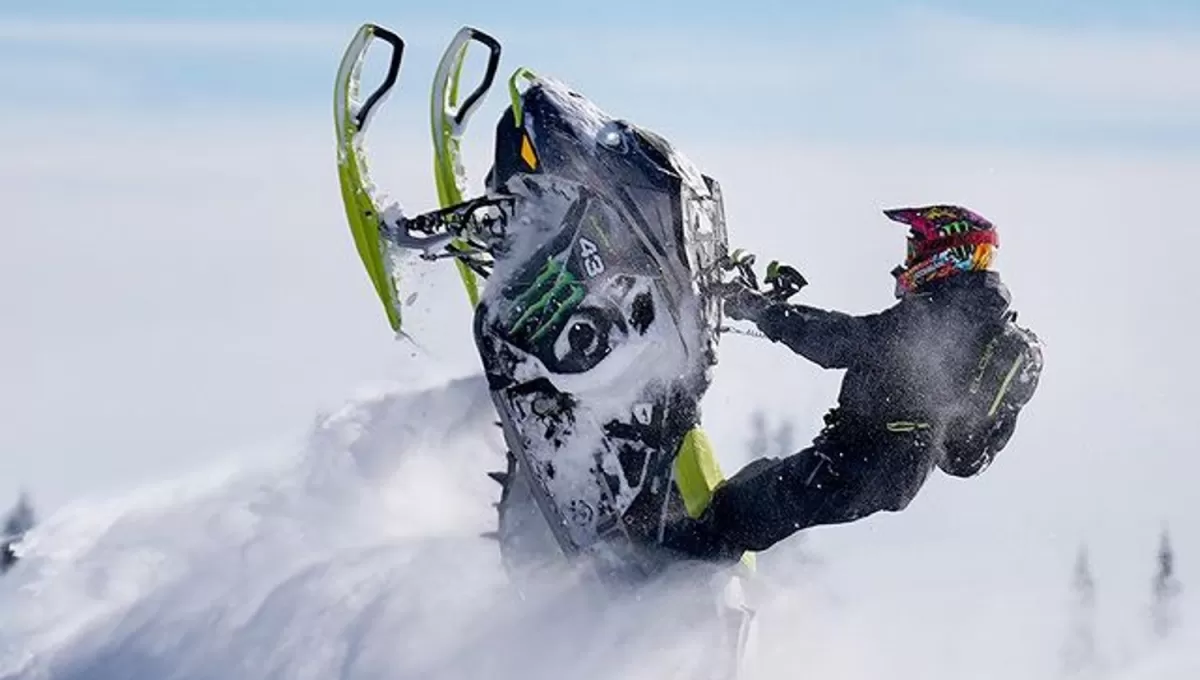 EN UTAH. Ken Block compartió en sus redes un paseo que hizo con la moto de nieve unas horas antes de Navidad.