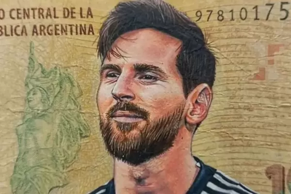 Pintó a Messi en un billete de $10: por qué rechazó venderlo por $60.000