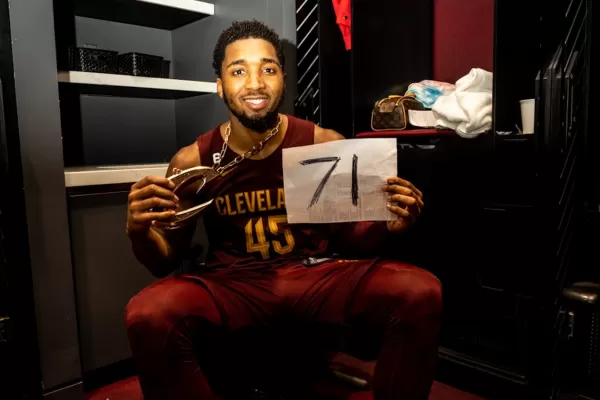 Otro récord en la NBA: Donovan Mitchell anotó 71 puntos en la victoria de Cleveland