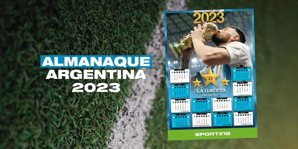 LA GACETA te regala un almanaque 2023 de Argentina Campeón del Mundo