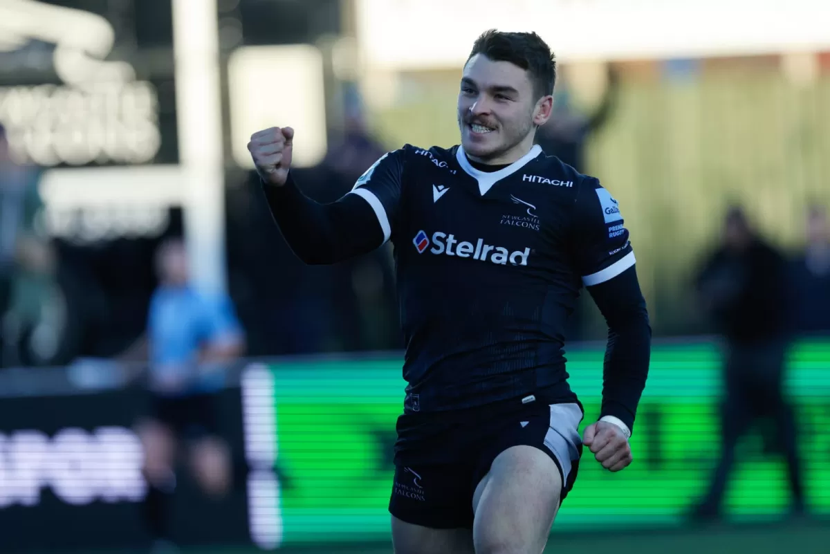 Mateo Carreras es la sensación de la temporada 2022/23 de la Premiership. Foto: Prensa Newcastle Falcons.