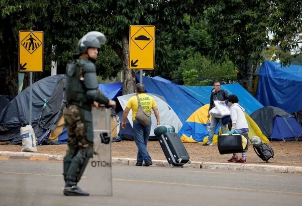 Los campamentos de los bolsonaristas.