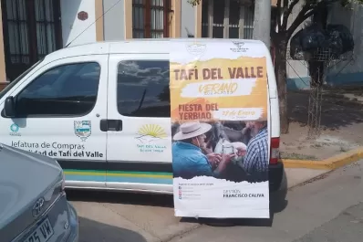 El vehículo secuestrado en Jesús María promocionaba Tafí del Valle, dijeron desde la Municipalidad