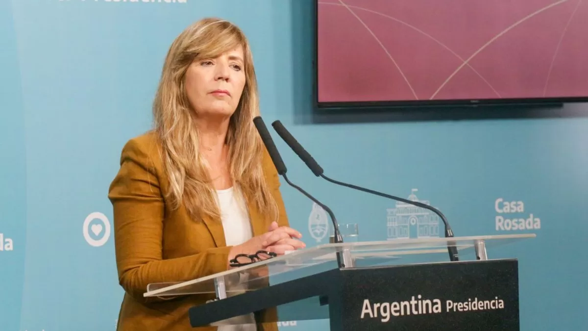 Gabriela Cerruti, portavoz del Gobierno. Presidencia de la Nación