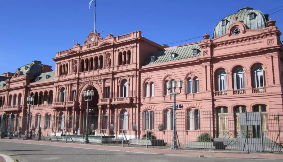 La Casa Rosada.