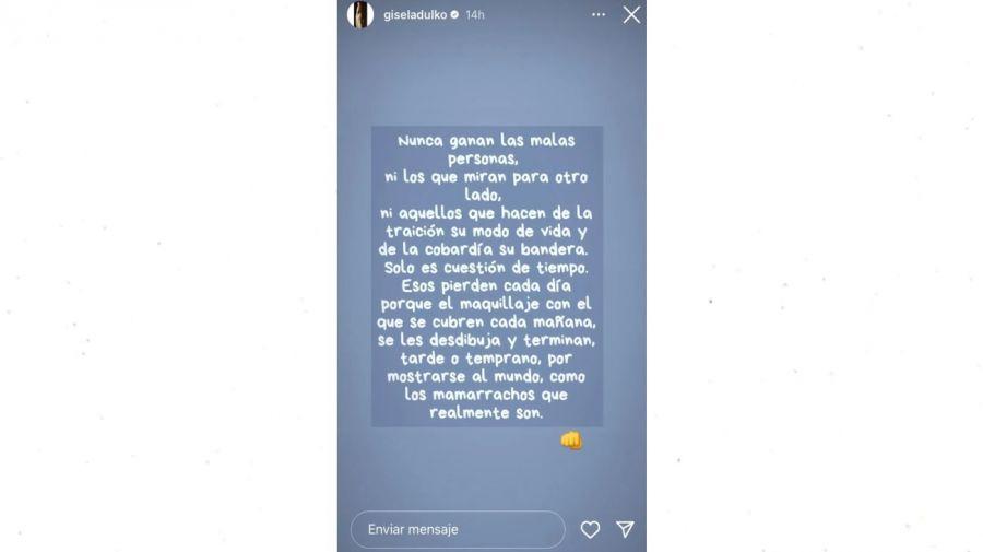 La publicación que compartió Gisela Dulko en Instagram.