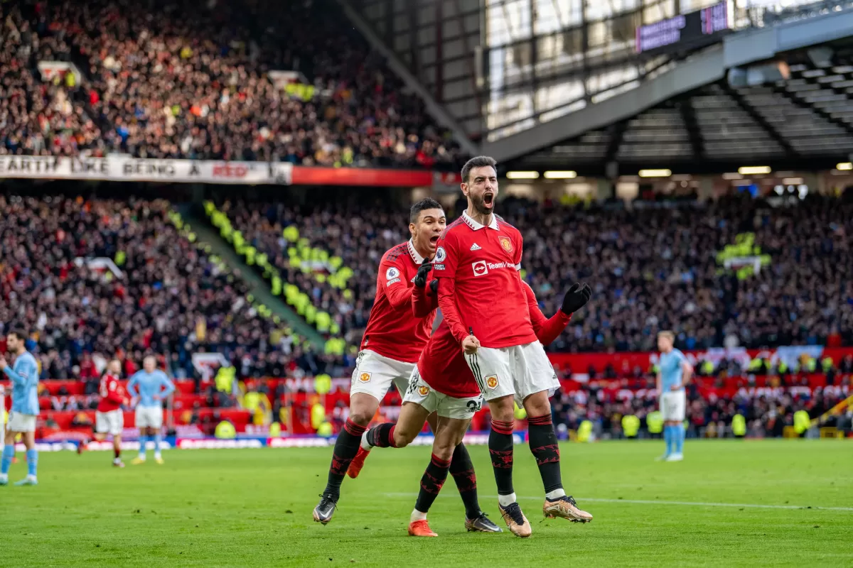 Con una brillante asistencia de Garnacho, el United venció al City y se llevó el clásico de Manchester