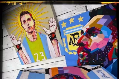 Locura por la Scaloneta: los artistas reciben encargos de murales, pinturas y dibujos