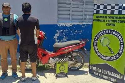 En un control preventivo, detectaron una moto robada