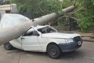 Un fuerte temporal en Catamarca dejó daños materiales y una pareja se salvó de milagro