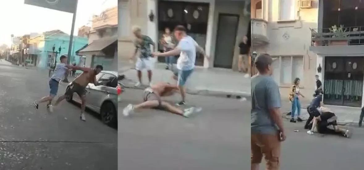 Pelea a la salida de un boliche en San Pedro