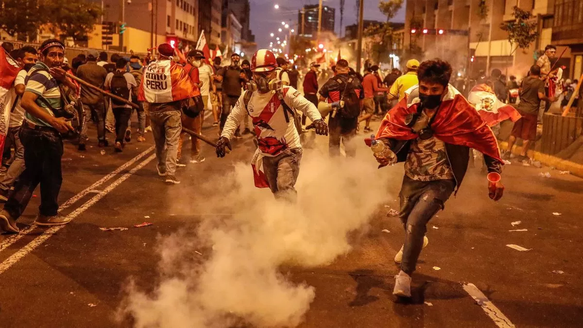 Protestas en Perú. EFE