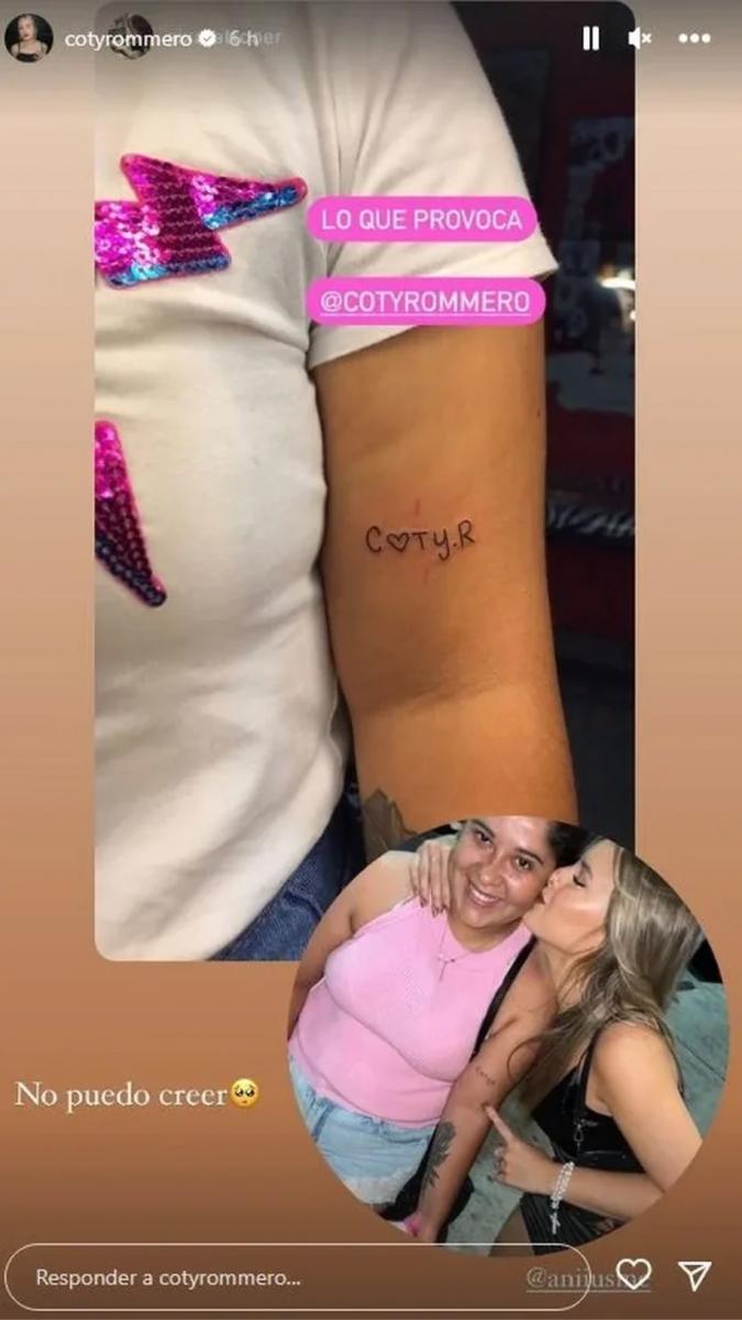 Gran Hermano: una fanática se tatuó a Coti y la exparticipante reaccionó