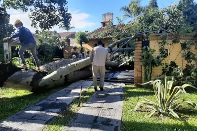 La tormenta llegó con fuertes vientos, pero no hubo evacuados, desbordes ni inundaciones