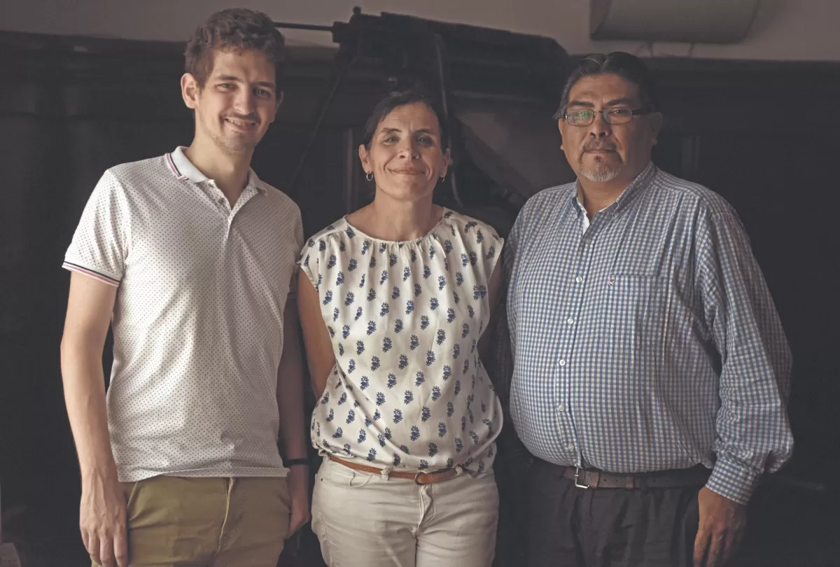 Agustín de Gregorio, Ana Lucía González Hernández y Darío Mamaní