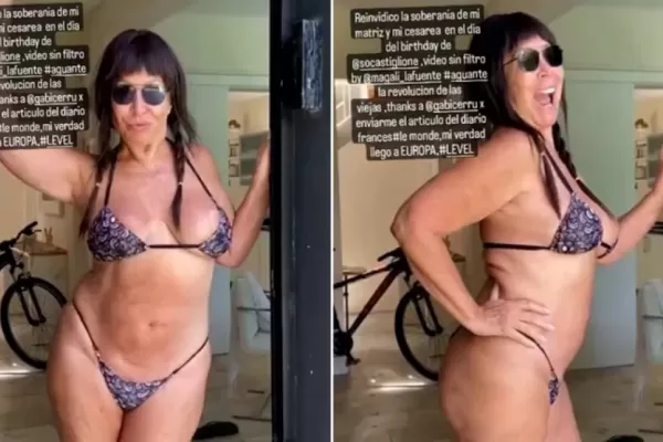 “Aguante la revolución de las viejas”: Moria Casán volvió a ser viral al mostrar su cuerpo al natural