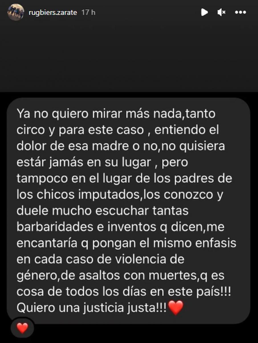 “Le pedimos a la Virgen”: la polémica cadena de oración para los rugbiers que organizaron en Instagram