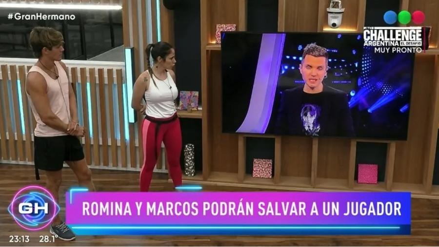 Marcos y Romina salvarán a un participante de la placa de nominados.