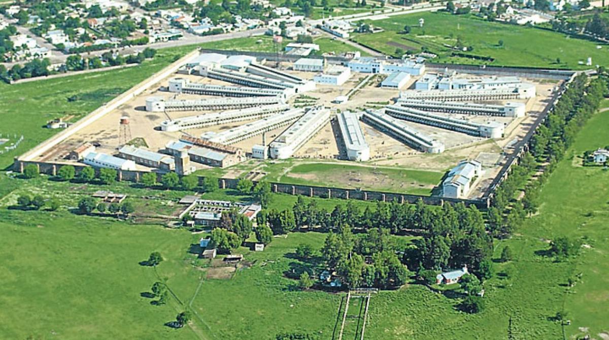 Vista aérea del penal de Sierra Chica