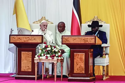 Francisco en Sudán: “este país necesita padres, no patrones”