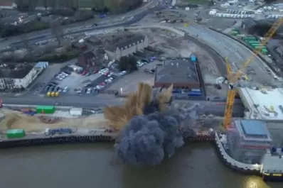 Video: En Reino Unido explotó inesperadamente una bomba de la Segunda Guerra Mundial