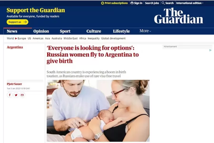 Mujeres rusas en Argentina: el informe de un diario británico que alertó sobre la llegada de embarazadas