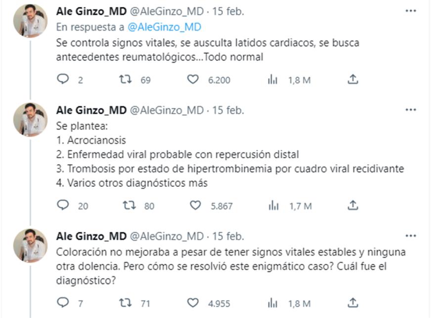 Un médico atendió a un joven con las manos azules y el diagnóstico sorprendió a todos