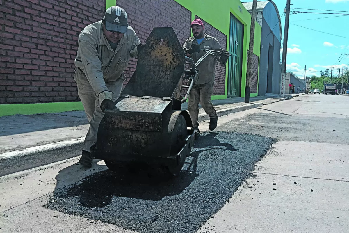 Bacheo: se intensificaron los trabajos