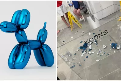 Una escultura de U$S 40.000 dólares se hizo trizas