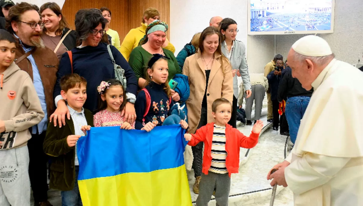 IMPULSOR. El Papa Francisco en reiteradas oportunidades se ofreció para mediar por la paz entre Ucrania y Rusia.