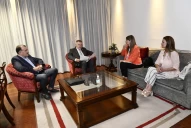 Osvaldo Jaldo se reunió con Melina Morghenstein en la Legislatura