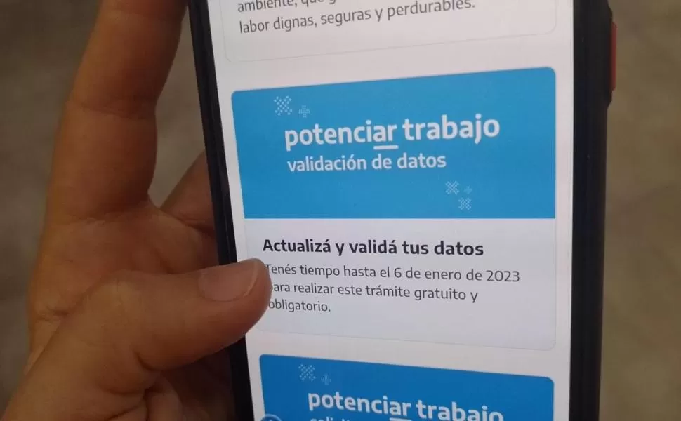  Los beneficiarios del Potenciar Trabajo deben revalidar sus datos hasta el 18 de marzo