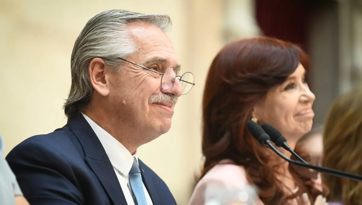 FRENTE AL PARLAMENTO. Alberto Fernández brindó un discurso en el que los términos más usados fueron Argentina, Estado y políticas.
