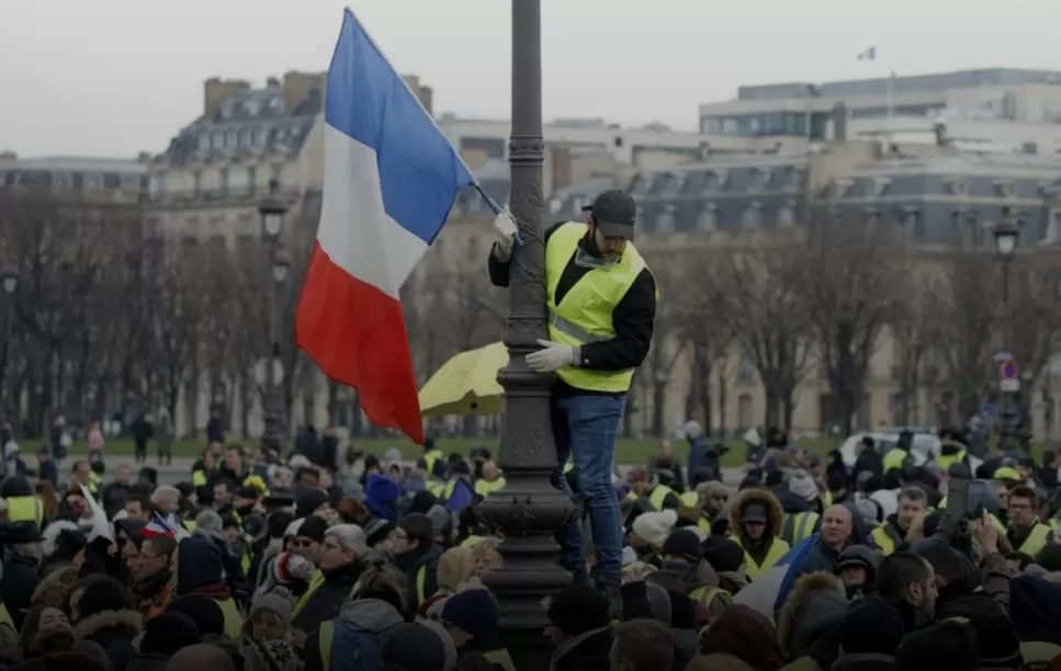 PROTESTA MASIVA EN FRANCIA, IMAGEN DE ARCHIVO.