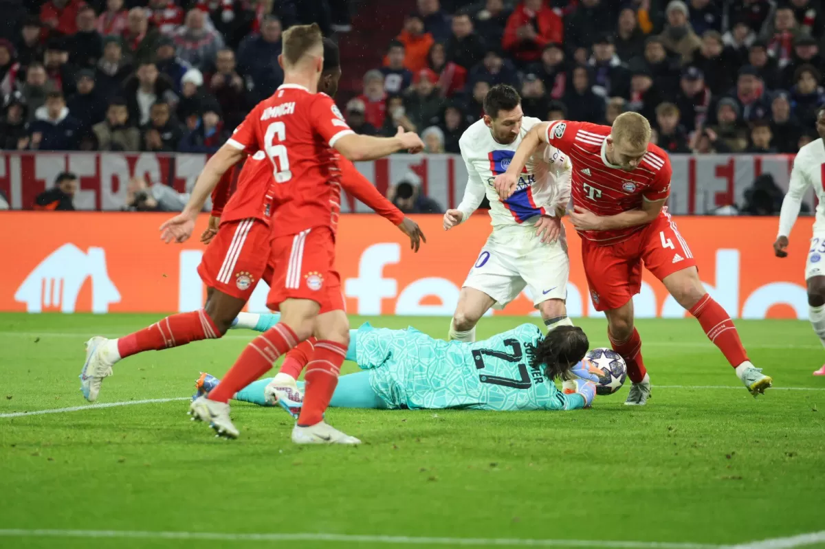 El PSG de Messi cayó ante Bayern Múnich y se despidió de la Champions League