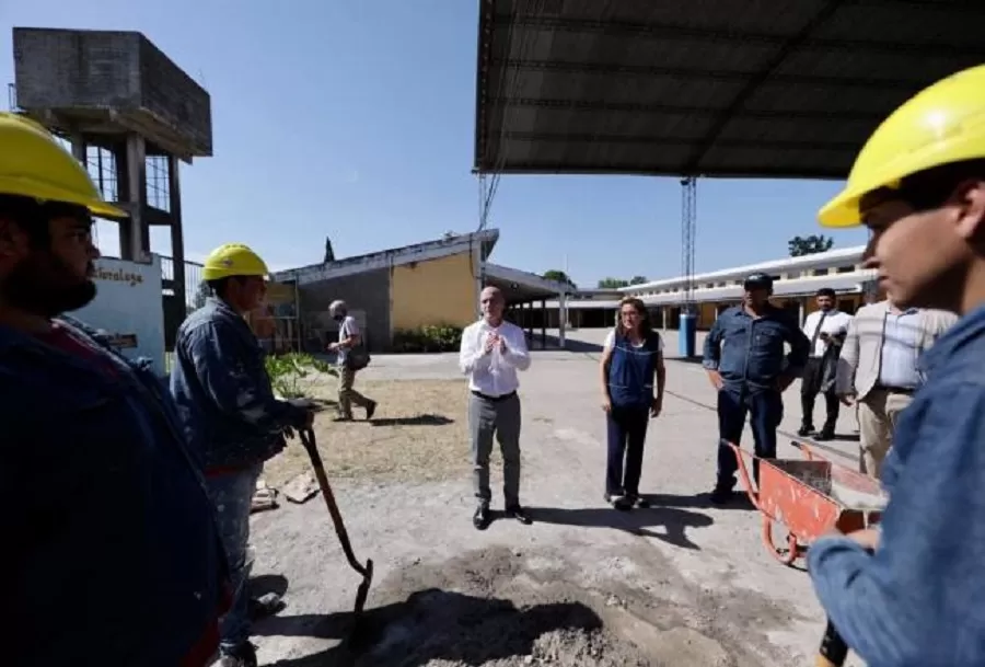 Continúan las obras en la Escuela Mutual Policial