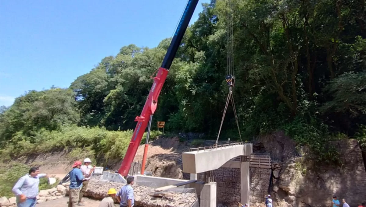 El nuevo puente de El Rulo, en el camino a San Javier. 