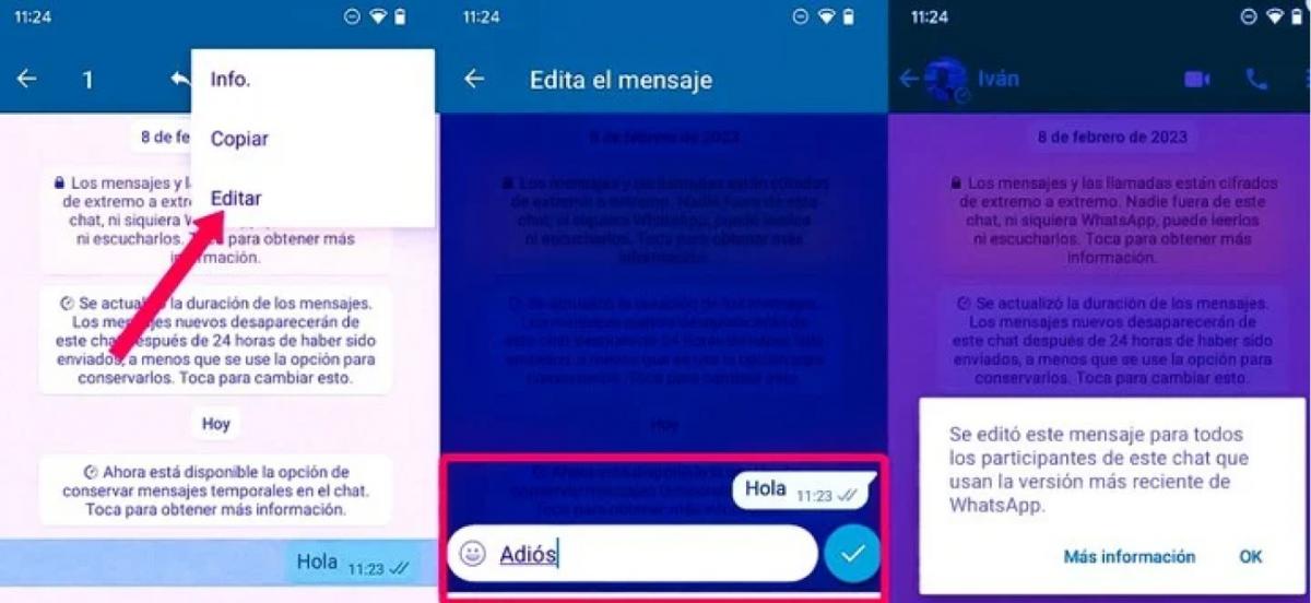 WhatsApp implementará la función más esperada: la edición de mensajes