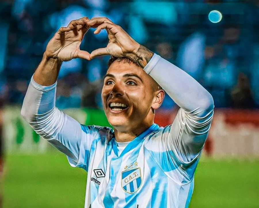 Mateo Coronel, el goleador de Atlético Tucumán.