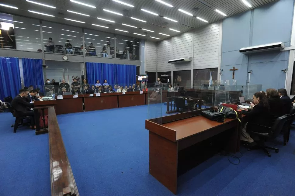 DÍA DE ALEGATOS. La sala del Tribunal Oral Federal. El juicio, que comenzó en octubre y tuvo un parate por la feria, ingresó en su etapa final. La Gaceta / foto de Antonio Ferroni 