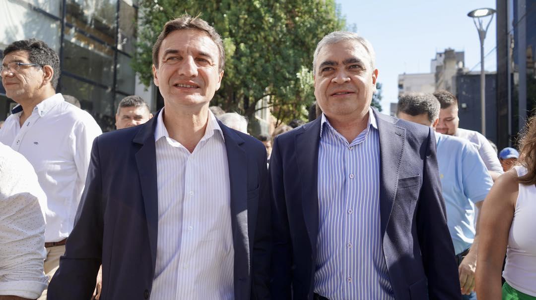 JUNTOS POR EL CAMBIO. Roberto Sánchez y Germán Alfaro. Foto de Prensa M. SMT